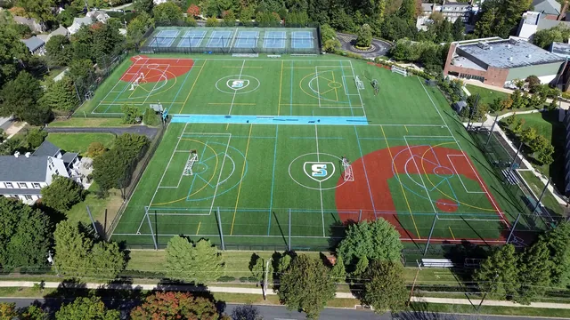 The Shipley School synthetic turf project in Bryn Mawr, PA, view 1