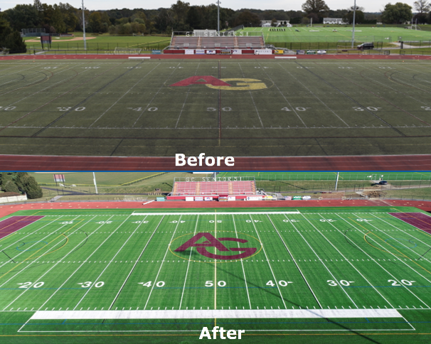 Before & After Artificial Turf Repair