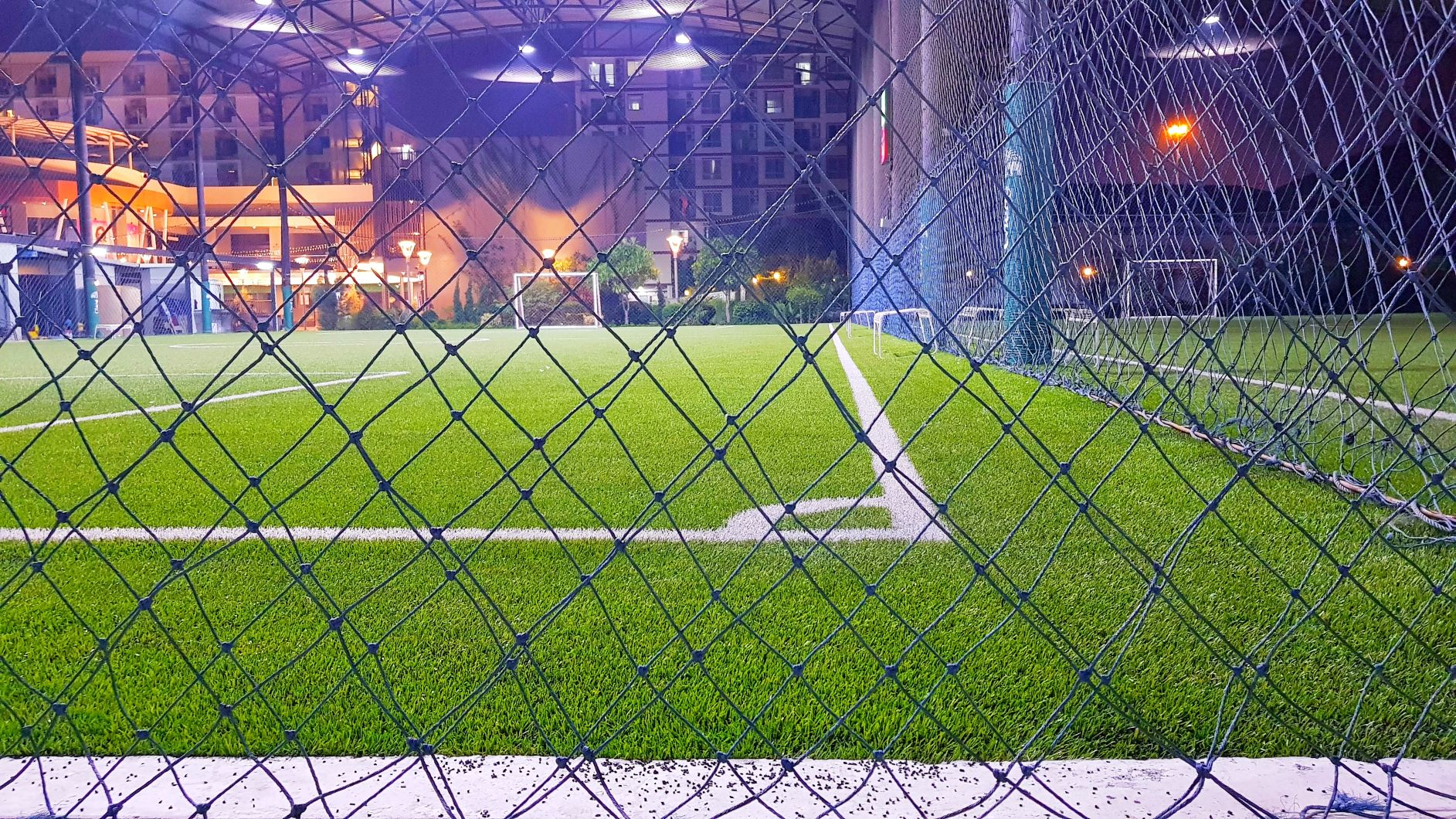 installing artificial turf and sports netting