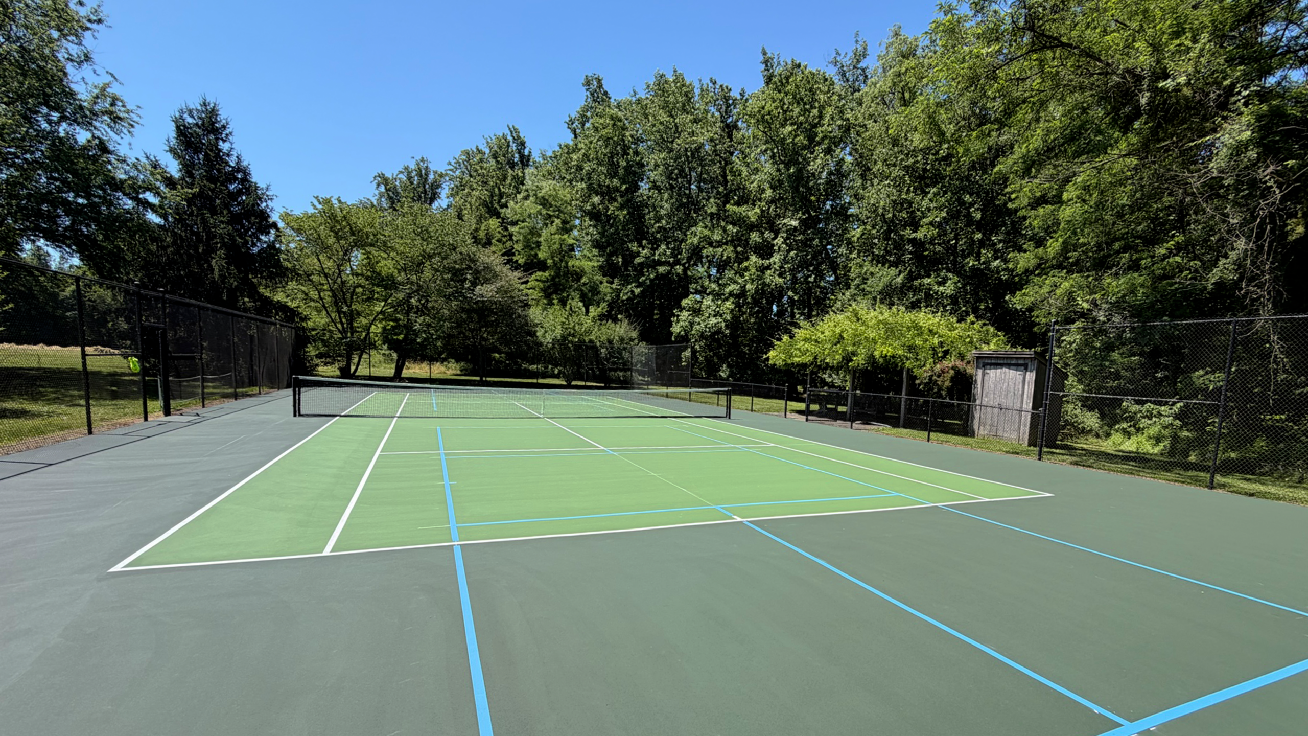 Earville Residential Tennis Court